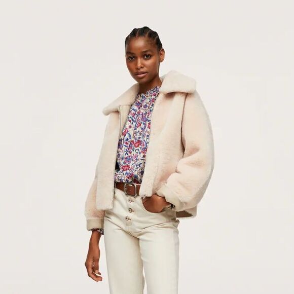 Mango Reversible faux shearling-lined jacket - Picture 7 of 11